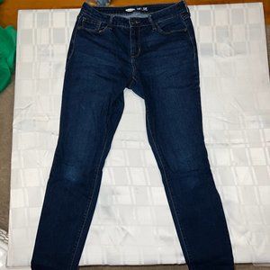 Old Navy Pop Icon Skinny Jean Mid Rise Dark Wash Size 6